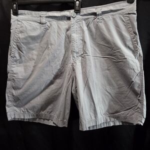 Columbia Washed Out Poplin Gorpcore Fishing Gear Cotton Gray Hiking Shorts Sz 40